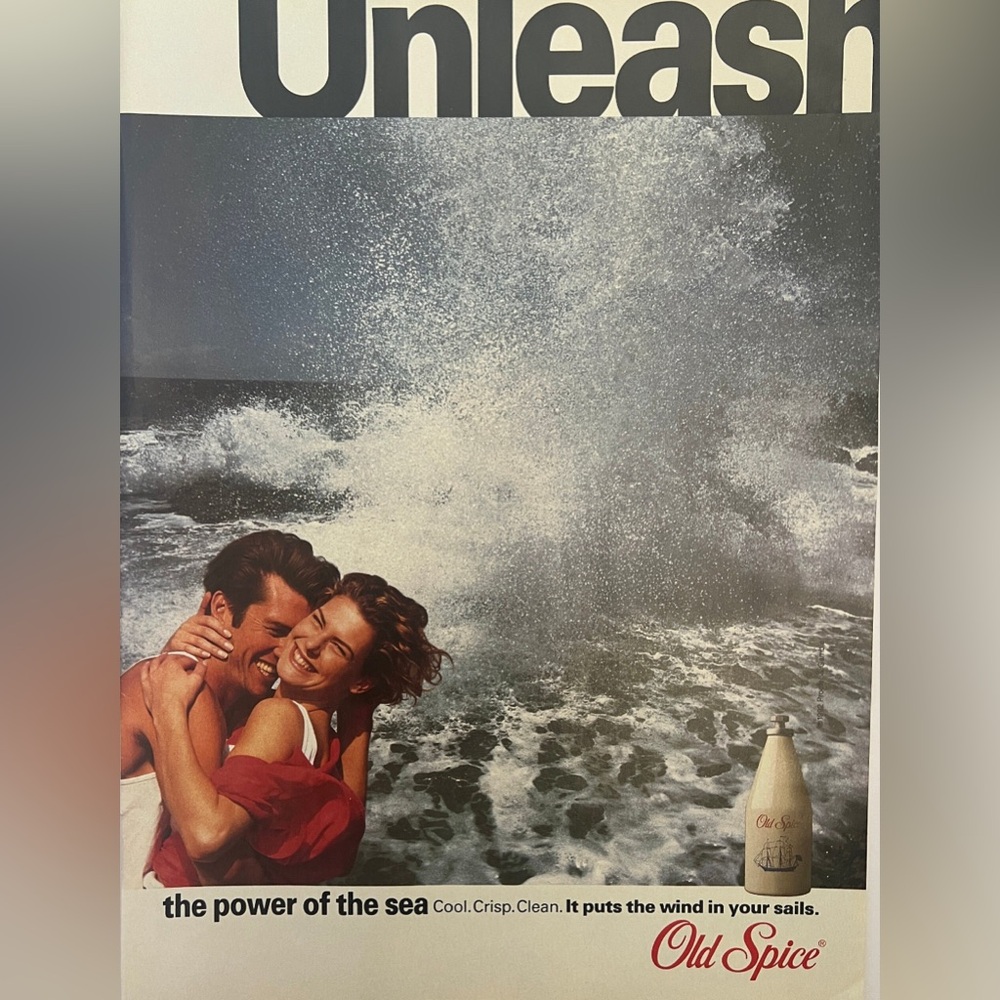 Old Spice | Vintage 1990s Magazine Advertisement